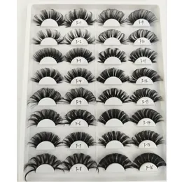 3D Mink Lashes Dramatic Fluffy False Eyelashes DD Curl Russian Full Strip Lashes Volume Messy Fake Eyelash 20-22MM Long Thick Russia Faux Lash Extension