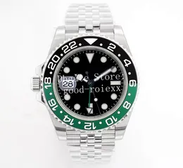 Watches Men Left Hand Green Black Watch Men's Automatic Cal.3186 Ceramic Bezel 126720 Goes Destro EW 904L Steel Jubilee Eta 126710 Red Blue EWF Wristwatches