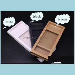 Kraft упаковочная картонная картонная коробка Подарочная коробка с PVC Window Paper der SN2647 Drop Delivery 2021 Упаковочные коробки офис школьный бизнес