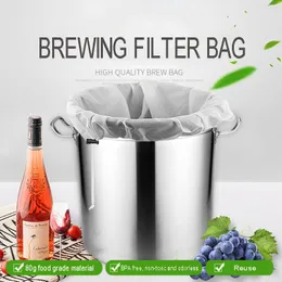 1pc بيرة بيرة brew filter bag Garden for Brewing Malt Boiling Wort Mash Courser Tool Mesh Nylon Food Coursers Facs Wine Soy Milk Filters YF0068