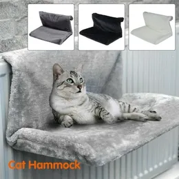 Pet Cat Animal Hammack Luxury Radiator Bed Hanging Winter Warm Fleece Basket Hammocks Metal Iron Frame Sleeping for Cats 220323