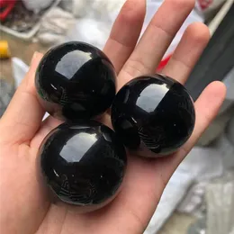 Decoratieve objecten Figurines Kristallen Helende kwarts bollen Black Obsidian Crystal Ball voor Reiki Decoration Decorative