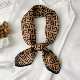 70cm Spring and Summer New Imitation Silk Scarf Women's Neck Hair Decorate Luxury Square Scarf Outdoor Soft Small Headband Lady GC1457