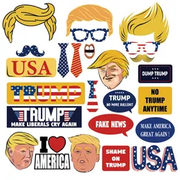 25 pezzi/set Trump America Party Supplies Decorazioni di compleanno Puntelli a tema.