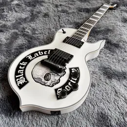 Guitarra elétrica irregular personalizada wa em branco aceita oem