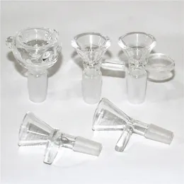 Ciotola di vetro Wig Wag con maniglia colorate da 10 mm da 14 mm bong ciotola da tabacco accessori per fumatori per bomgs da becher glas