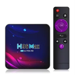 H96 MAX V11 Android TV Box RK3318 32GB 64G BT 4K 2.4G 5G WiFi Android 11 스마트 TV 세트 상단 박스 H96max