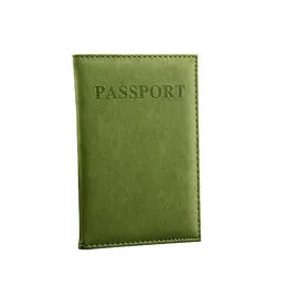 Travel PU Leather Passport Card de carteira Passaporte Porta Passaport LOGO PASSAPORTES PASSAPORTES PASSAPORTES