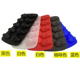 10 Cavity Ice Block Maker Tools 3D Skull Shape Silicone Chocolate Mold DIY Whiskey Bar Ice Cube Mould 20220614 D3