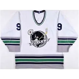 C26 Nik1 Vintage PLYMOUTH WHALERS # 9 TYLER SEGUIN RETRO HOCKEY JERSEY Ricamo da uomo cucito Personalizza qualsiasi numero e nome Maglie