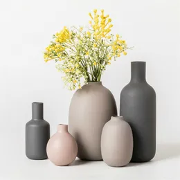 Decorazioni per la casa moderne Vaso di vetro Minimalismo Accessori per la decorazione del soggiorno Decorazione del vaso Vasi di fiori per la casa Regali 220423