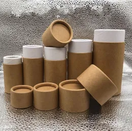 Premium Kraft Cardboard Tubes Case Packing boxes Kraft-gift box for Essential Oil Bottle 10ml - 100ml SN6703