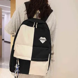 Bolsas escolares Lady Lady Water impermeabilizada Menina de viagens Backpack Fashion Leisure Laptop Laptop Women Nylon 220802