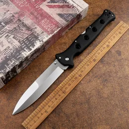 Canivete dobrável Cold Steel 10ACXC Counter Point XL AUS10A Satin Blade Griv-Ex Handle Tactical Survival Hunting Self Defense Pocket Knife