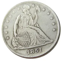 US Seated Liberty Dollar Craft Sier Plated Copy Coins Metal Dies Manufacturing Factory Price