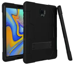 Samsung Galaxy Tab A 10.5インチT590/T595衝撃ショックプルーフシリコンキックスタンドスタンドタブレットカバーの軍用ヘビーデューティーラグハイブリッドアーマーケースタブA 10.5インチT590/T595