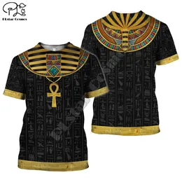 Plstar Cosmos Horus Ancient Egyptian God Eye of Egypt Farao Anubis Face 3D Printed T Shirt Men Women Unisex Streetwear 220623