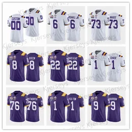 CeoCustom 2021 College Football Jersey Jamal Adams Joe Burrow John Emery Jr Tyrion Davis-Price Kayshon Boutte TERRAZZA MARSHALL JR