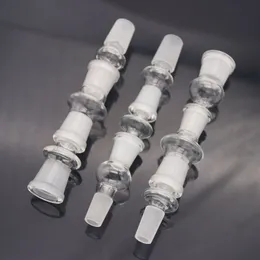 10 estilos Selecione o adaptador de tubo de caule de vidro de vidro Clear 14mm 18mm de óculos fêmeas conversor fumando Bong Bong Bow