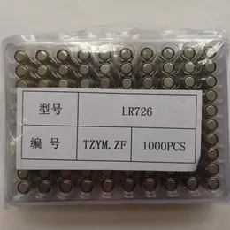 Titta p￥ batteri AG2 LR726 SR726 197 1.5V Alkaline Button Cell Batteries 2000pcs per party -fackf￶rpackning