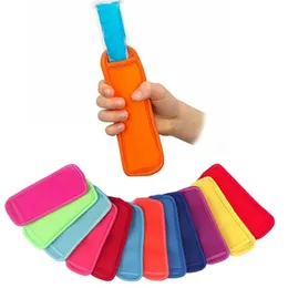 Hushåll Sundries Popsicle Sleeve Ice Sticks Cover Barn Anti-Cold Bag Lolly Fryshållare LK0090