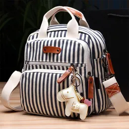 Nuovo Styles Baby Designer Designer Diaper Borsa zaino per cure Maternity Travel Zipper Plaid Canvas Backpack Follo