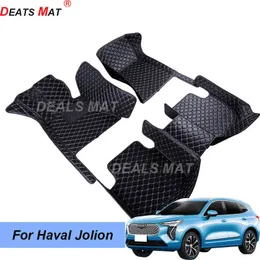 100% Fit Auto Car Mats With Pockets Floor Carpet Rugs For Haval Jolion 2021 accessories H220415