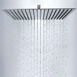 BAKALA 16 Inch Bathroom Rain Shower Head Stainless Steel With Arm CP-1616 220401