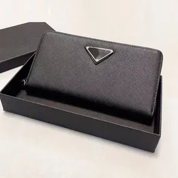 Fashion Women Purse Luxurys Brand Men Wallets Genuine Leather Bags High Quality Classic Letters Key Coin Purse Zipper Long Card Holder