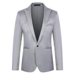 Klassisk kostym Rock Klassisk typ Långärmad formell Blazer Single Button Lapel Suit Jacket 220801