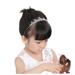 Headpieces Crowns with Rhinestones Brud Jewelry Girls Birthday Performance Pageant Crystal Accessories