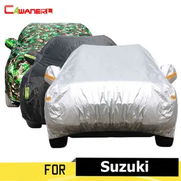 CaWanerl Auto Car Cover Anti UV Sun Snow Odporna na deszcz Pokrycie dla Suzuki Alto S-Cross Alivio SX4 Grand Vitara APV Esteem