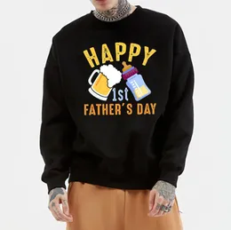 Felpe con cappuccio da donna Felpe Happy First Father's Day Felpa Abbigliamento moda donna Cartone animato Streetwear Divertente regalo per gli amanti del padre Hoo