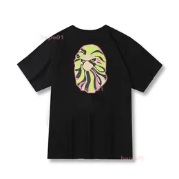 Adam tee erkek tasarımcı tişört polos siyah beyaz gün batımı maymun kısa kollu erkek kadın yaz tişört tee sokak kıyafeti boyutu m-2 yaz bezi