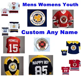 NCAA LetterKenny Irish Jerseys Brandon Doerr Jersey Miller Brady Pecher Dave Avra ​​Nikkole Bonjorni Is Hockey Tröjor Mens Custom Stitched