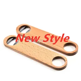 Wood Handle Bottle Openers Bar Blade Beer Bottle Opener Vintage Wooden Handle Stainless Steel Bartender Bottle Opener In Stock AA