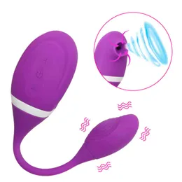 NXY Wibratory Olo Wagina Massager Clitoris Stymulator G-Spot Seks Oralowy Wibrujące Zabawki jajeczne Dla Kobiet Języki Ssanie 0409