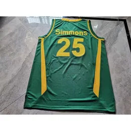 Chen37 rara maglia da basket uomo gioventù donna vintage Simmons Australia taglia S-5XL personalizzata con qualsiasi nome o numero