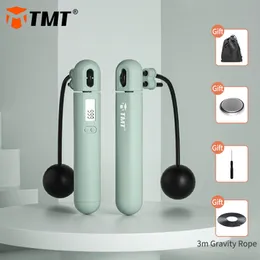 TMT Electronic Jump Rope with counter Speed Wireless Skipping Adjustable Crossfit Anti-Slip Handle for Workout Jumping Training 220517