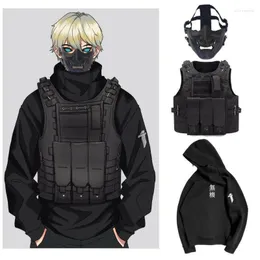 Herrenwesten Sport mit Taillenbeutel Männer Multifunktion Jacken Schichten Tech Wear atmable Pocket Utility Tactical Streetwear Pubg Outdoor PHIN22