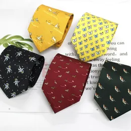 Bow slipsar sitonjwly 9 cm polyester hals för man slipsar affärsskjorta slips kostym cravat bröllop fest jacquard gravatsbow