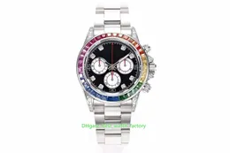 Hot Selling Mens Watch Super Quality Watches Cal.4130 Movement Chronograph 40mm Cosmograph 16599 RBOW Diamond Gem Beze Mechanical Automatic Men's armbandsur