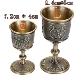 Mugs Brand And High Quality Vintage Zinc Alloy Chalice Wine Goblet Cups Drinkware Decor Gifts Glasses DrinkingMugs
