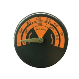 Magnetic Fireplace Fan Stove Thermometer for Log Wood Barbecue Oven Temperature Gauge Meter J2FA 220505