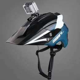 サイクリングヘルメットMTBヘルメットロードバイクダウンヒルヘルメット付きLEDライトカメラ220823