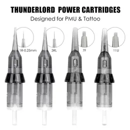 Thunderlord Power Tattoo Игольчатый лайнер Shader Постоянный макияж Картридж 1R 7F Для Универсальной машины Pen EST 220316