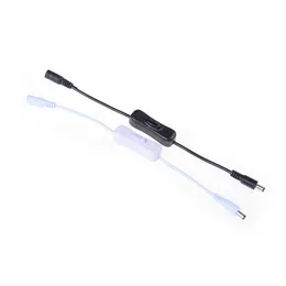 Interruttore della luce DC 12V Cavo di alimentazione maschio femmina 5.5x2.1mm Connettore DC ON OFF Interruttore in linea 5V 12V 24V per lampada a luce di striscia LED