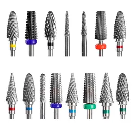 Nail Gel Toy Dmoley Cone Carbide Tungsten Drill Bit Manicure for Milling Cutter Files Buffer Art Equipment Accessory 0328