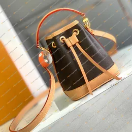 Damdesignerväskor Nano Mini Bucket Bag Crossbody Shoulder Bags High Quality Top M81266 Handväska Plånboksmynt Purse Key Pouch