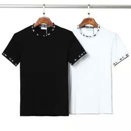 Summer T Shirt Mens Womens Designers T-shirts Loose Tees Tops Man Casual Shirt Luxurys100% cotton crease resistant breathable letter printing Clothing Streetwear#95